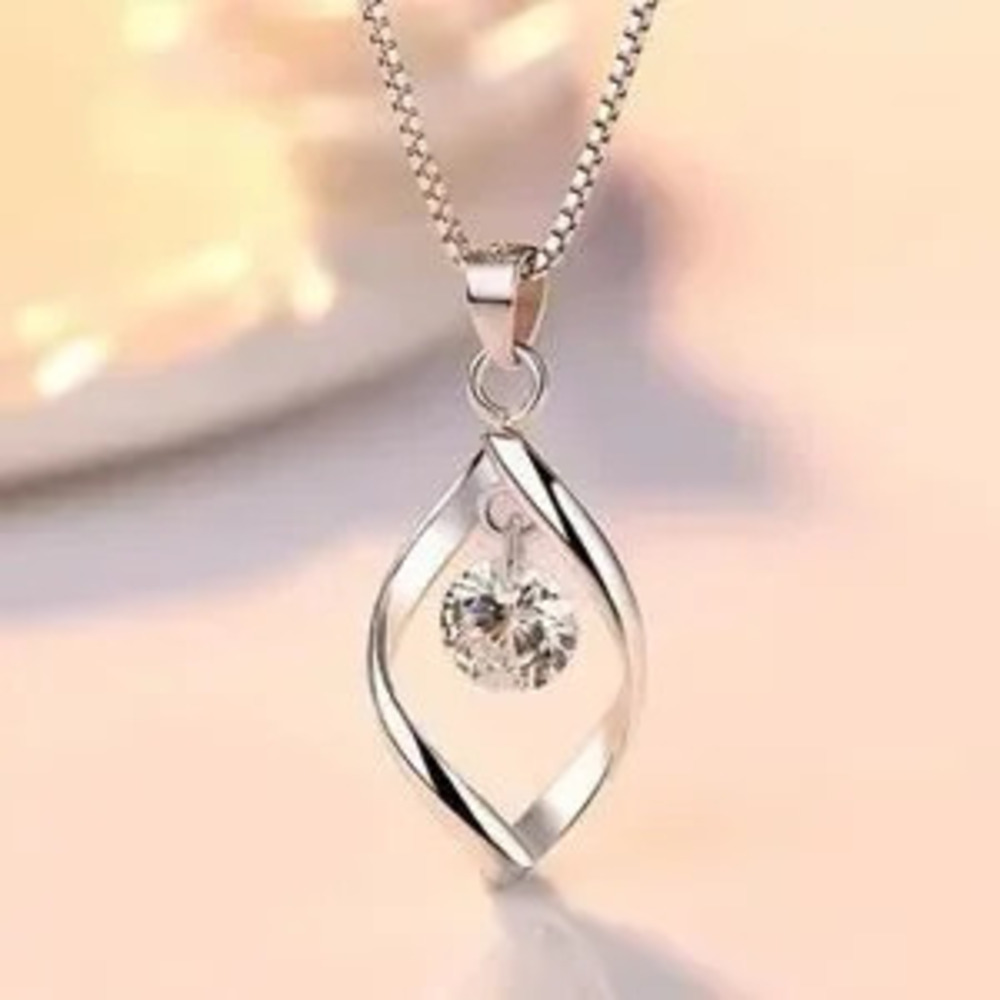 Sterling Silver Cubic Zirconia Necklace